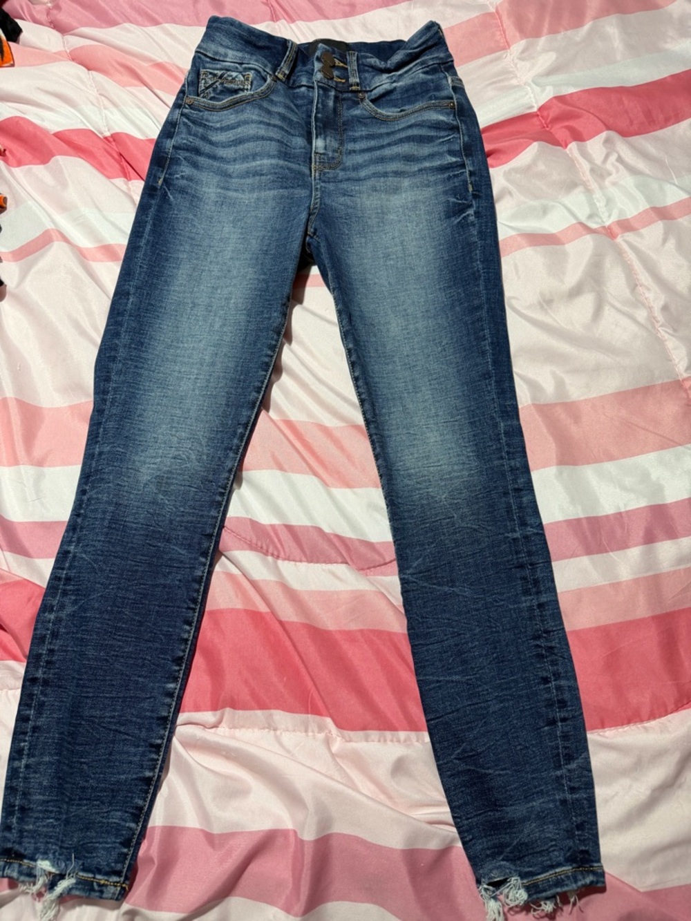 Buckle Black Ankle Skinny Stretch Fit. No 35